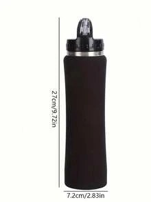 Botella de agua aislada de acero inoxidable personalizada, botella de agua de fitness personalizada, botella de agua aislada, botella de agua deportiva, con pajita, fácil de limpiar, adecuada para deportes, uso diario, también se puede regalar a familiares, amigos, exquisita de alta calidad - Multicolor - Ver 6