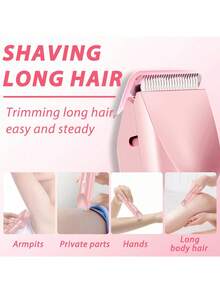 Máy cạo râu điện 2 trong 1, máy cạo râu điện hai đầu, máy tỉa lông vùng bikini không dây dành cho nữ với đầu có thể tháo rời, cảm ứng nhẹ nhàng, thiết kế chống nước dùng được cả khi khô và ướt, sạc USB, tiện lợi mang theo, dùng để tỉa lông vùng bikini, nách, chân và cơ thể, dụng cụ tạo hình lông mày, đồ dùng du lịch, pin 400mAh, thiết bị triệt lông. - Xem 6