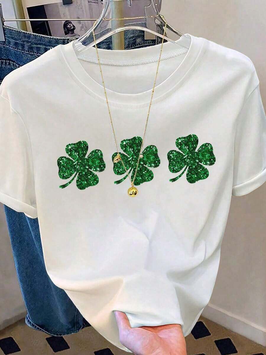 No es suerte, sino camiseta del Día de San Patricio, camisa del Día de San Patricio, camiseta cristiana, camiseta. - Blanco - Ver 1