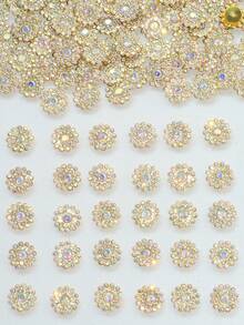 14mm White AB Colored Diamond