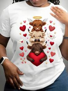 Esta camiseta de cuello redondo de mujer cuenta con una carta elegante y estampado de anime con un diseño minimalista. Es cómodo y transpirable, perfecto para el uso casual diario, mostrando un estilo l y elegante. Un must-have para las fiestas de verano - Blanco - Ver 2