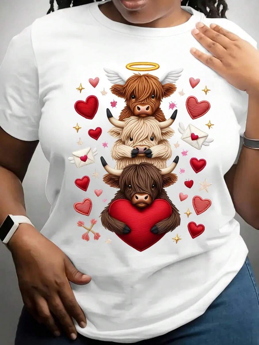 Esta camiseta de cuello redondo de mujer cuenta con una carta elegante y estampado de anime con un diseño minimalista. Es cómodo y transpirable, perfecto para el uso casual diario, mostrando un estilo l y elegante. Un must-have para las fiestas de verano