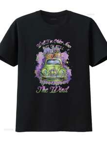playeras de mujer 2026 Mens Well I m Older Now But Still Running Against The Wind Women T Shirt Black vintage Washed designer clothes homme Breathable - Negro - Ver 1