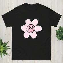 fashion Camiseta de mujer con estampado floral y de letras, de manga corta, cuello redondo, casual para verano, ropa de mujer para vacaciones en la playa, ropa de gimnasia para hombres, camisas gráficas para hombres al aire libre, perfecta para cumpleaños, aniversario de boda, Día de la Mujer y San Patricio, regalos especiales para familiares y amigos. Camiseta de manga corta cómoda y versátil. - Negro - Ver 11