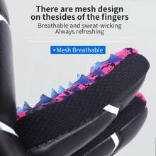 Luvas de Goleiro, Ótima Aderência, Luvas de Goleiro de Alto Desempenho, Respiráveis, Adequadas para Jovens e Adultos - Azul - Visão 5