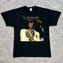 Rare SLYA Stone SLYA & The Family Stone Cotton All Size 11D901 - Black - View 1