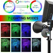 (1 unidad/caja) Focos solares IP44 para exteriores, luces de césped superbrillantes, luces de jardín, paisajes y árboles - C - Ver 1