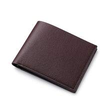 Men's Short Wallet Fashionable Simple Business Bag - DE90 Coffee Color - View 4