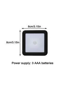 感應式 LED 夜燈，無線電池供電暖光燈具，黏貼式夜燈，適用於浴室、廁所、臥室、走廊、衣櫥、樓梯 - 均碼 - 查看 11