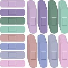 10-100 miếng băng cá nhân chống thấm nước nhiều màu sắc, 10 màu ngẫu nhiên, băng gạc, băng dính vết thương, băng sơ cứu, vật liệu dán vết thương, cần thiết cho gia đình, du lịch, cắm trại, dã ngoại, leo núi, phiêu lưu, v.v. (Băng dính chống thấm nước chất lượng cao, bảo vệ vết thương) - Xem 16