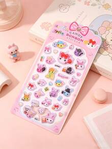 Cute 3D Candy Drop Shaped Stickers, Lightweight Waterproof 3D Embossed Stickers, Suitable For Decorating Phones, Notebooks, Diaries, Crafts For Teenagers - Multicolor - View 9