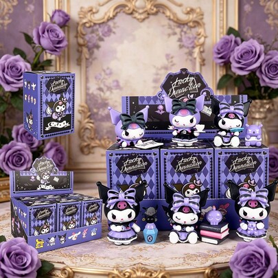 SANRIO 1/3/6件三麗歐幸運占卜系列盲盒公仔，手工桌面裝飾品與玩偶，Acura女孩。適合桌面裝飾、節日禮物、驚喜禮物盒、派對禮物、桌面裝飾品與收藏品。