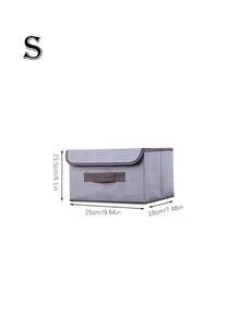 1PC/2PCS Foldable Storage Box With Lid, Large Capacity Fabric Storage Bin, Dustproof Closet Organizer, Wardrobe Storage Container For Clothes, Toys, Books, Underwear, Socks, Bedroom Living Room Office Home Organization - Multicolor - View 29