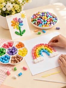 Magic Beads: Party Favors - DIY Craft Materials Suitable For Children, Perfect For Birthday Parties. Make Your Own Hydrating Corn Beads - Magical Handmade Beads For Kids. These Colorful, Educational Construction Toys Are Great For Classroom Crafts, Party Favors, And Family Fun. - Multicolor - View 6