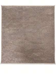 Modena Scandinavian Washable Chenille Rug With Fringes, Non-Slip Backing For Hallway, Living Room - Coffee Brown - View 3