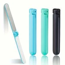 雙面折疊式指甲銼刀－便攜式美甲工具，可用於指甲修形與造型，指甲邊緣修整器，美甲護理用品，美甲與足部護理工具，學校用品。適合作為萬聖節與聖誕節禮物 - 彩色 - 查看 6