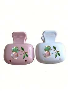 Tempat Sikat Gigi Dopamin Desain Kristal Ceri - Pola Ceri yang Lucu dan Cantik, Pengorganisasian Rumah, Set Klip Sikat Gigi dan Pelindung Kartun, Desain Ringkas dan Portabel Mudah Dibawa, Melindungi Kepala Sikat Gigi, Dilengkapi Lubang Ganda untuk Drainase dan Ventilasi, Cocok untuk Penggunaan di Rumah, Asrama, dan Perjalanan | Rak Penyimpanan Kepala Sikat Gigi yang Lucu, Cocok untuk Pengorganisasian Kamar Mandi, Cocok untuk Penggunaan di Rumah dan Asrama - MultiWarna - View 12
