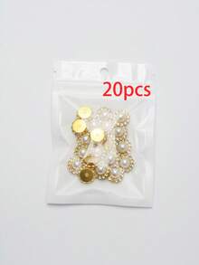 50/80/120/500顆 12mm 水晶珠，時尚水鑽與仿珍珠裝飾珠飾手工珠，適合手工藝製作 - 12mm米色 - 查看 15