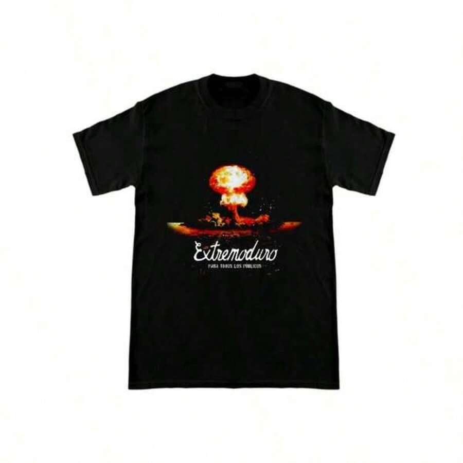 2026Rock Band Extremoduro Men's 100% Cotton Shirt Y2k Graphic Tshirts Hiphop Sleeve Unisex Streetwear Women Hawaiian Luxury Tshirt, Trikot Toto En Ninetta,Kurdisch,,Boho Style Damen,Urlaub Must Have,Sport Set Damen,Maija Women,Pulli,Spring Outfit,Summer Outfit Damen,Festival Outfit Damen,Y2k,Easter,Motif,2000s Style SMNQ - màu đen - Xem 1