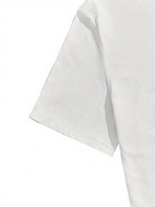Camiseta de manga corta para hombre de talla grande con estampado LOVE, moderna, versátil y transpirable para uso diario. - Blanco - Ver 3