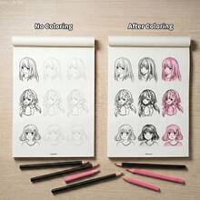 Buku Sketsa Gambar Garis Ramah Pemula, Menampilkan Karakter Pahlawan Anime yang Imut, Menyediakan Latihan Sketsa dan Mewarnai Garis Luar Sederhana Langkah demi Langkah, Panduan Menggambar Pensil Sendiri untuk Remaja dan Dewasa, Ideal untuk Kelas Seni dan Pendidikan di Rumah - Berwarna merah muda - View 4
