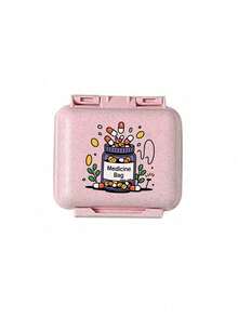Mini 6-Compartment Portable Pill Box, Medication Storage Box, Travel Pill Box, Printed With "My Pill Box" And Pill Pattern, 6-Compartment Small Pill Box, Sealed Pill Packaging Storage Box, 6-Day Weekly Pill Storage Box, Travel Essential Pill Box, Daily Vitamin Pill Box, Pocket Pill Box Storage Box, Exquisite Storage Box, Home Essential, Travel Essential - Multicolor - View 13