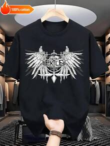 1 Path Of Exile: Wings Of Destiny T-Shirt - POE-Themed Gaming Apparel Featuring The Game's Iconic Design. This Casual Crew Neck T-Shirt Is Perfect For Year-Round Wear And Is Ideal For POE Fans. Suitable For Lounging At Home, Everyday Wear, Parties, And Travel, It Also Makes A Great Gift For Friends Or Family. - 黑色 - 查看 5