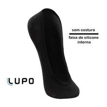 Kit Of 2 Lupo Basic Seamless Slipper Socks With Silicone 03287-088 - 黑色 - 查看 2