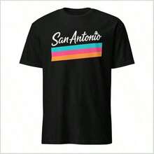 1 camiseta para fanáticos de los Spurs de San Antonio, regalo para fanáticos del baloncesto de San Antonio, camiseta gráfica Fiesta Coyote, 180g 100% algodón. - Negro 11 - Ver 12