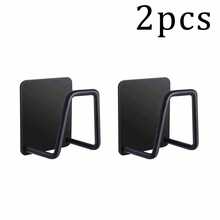 Under Cabinet Cutting Board Holder - 1/2/4 Pcs Pot Lid Organizer For Cabinet Cutting Board Holder Rack Storage Stainless Steel Under Shelf Counter Chopping Board Holder,Sink Sponge Shelf - Black - View 14