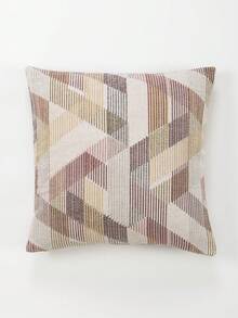 1 pieza Funda de cojín cuadrada de poliéster moderno con patrón geométrico de jacquard, suave y cómoda para la decoración del hogar en la sala de estar - Multicolor - Ver 2