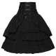 Court-style Midi Skirt - Black