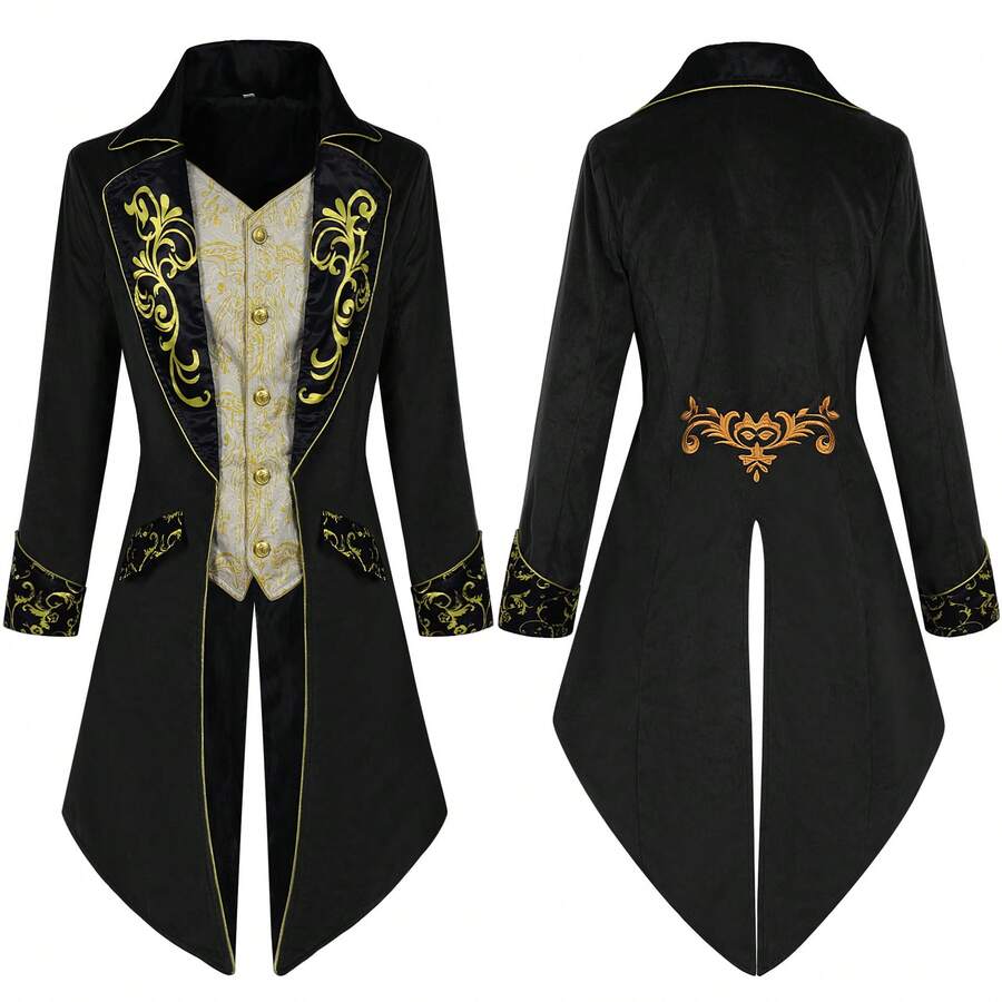Cosplay Clothing - Court-style Tailcoat, Black - View 1