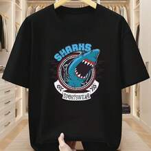 Printed T-Shirt For Men And Women - Hitam - View 1