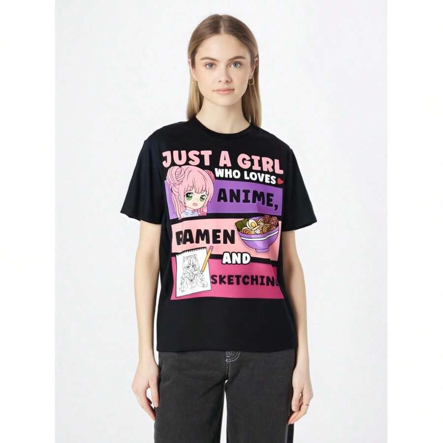 Women T-Shirts - Black - View 1