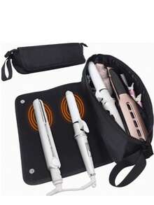 Hair Care Tools Travel Bag, Travel Bag And Heat-Resistant Pad Curling Iron And Hair Care Accessories Storage Bag, Travel Organization Pouch, Travel Essentials Carryall - 1 - Xem 11