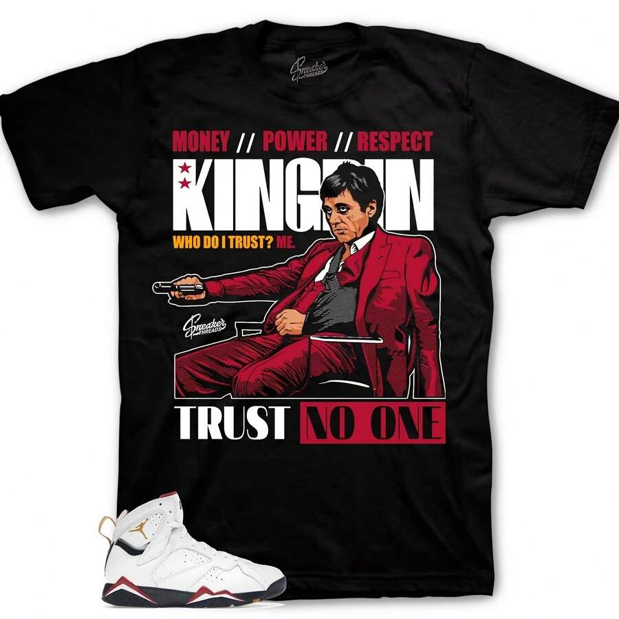 Matching T-Shirts For The Retro 7 Cardinal AJ7 Sneakers - Trust Issues - Shape - View 1