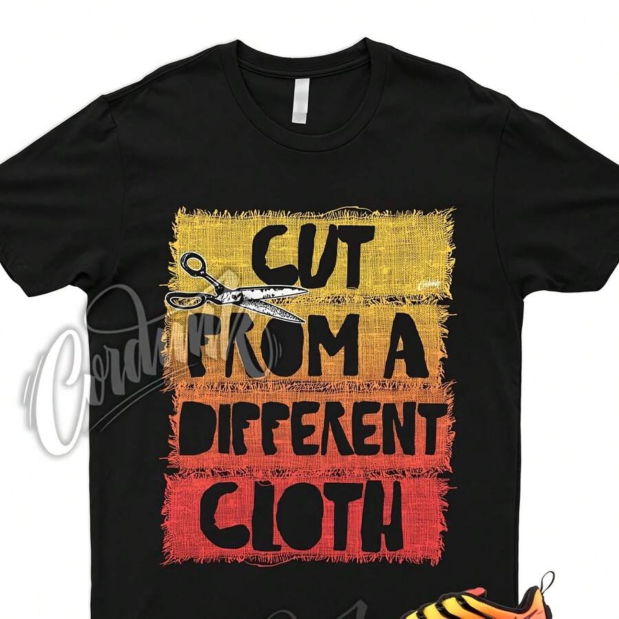 Camiseta CUT Air VaporMax Plus Naranja total Carmesí total Negro Atardecer Amanecer - forma - Ver 1