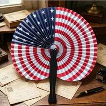 20pcs/10pcs/5pcs American Independence Day Flag Hand Fans Set - Paper Fans With Flag Rings, Suitable For Parades, Picnics And Celebrations - Independence Day Party Decorations, National Day Celebration Supplies - Multiple Styles - View 5
