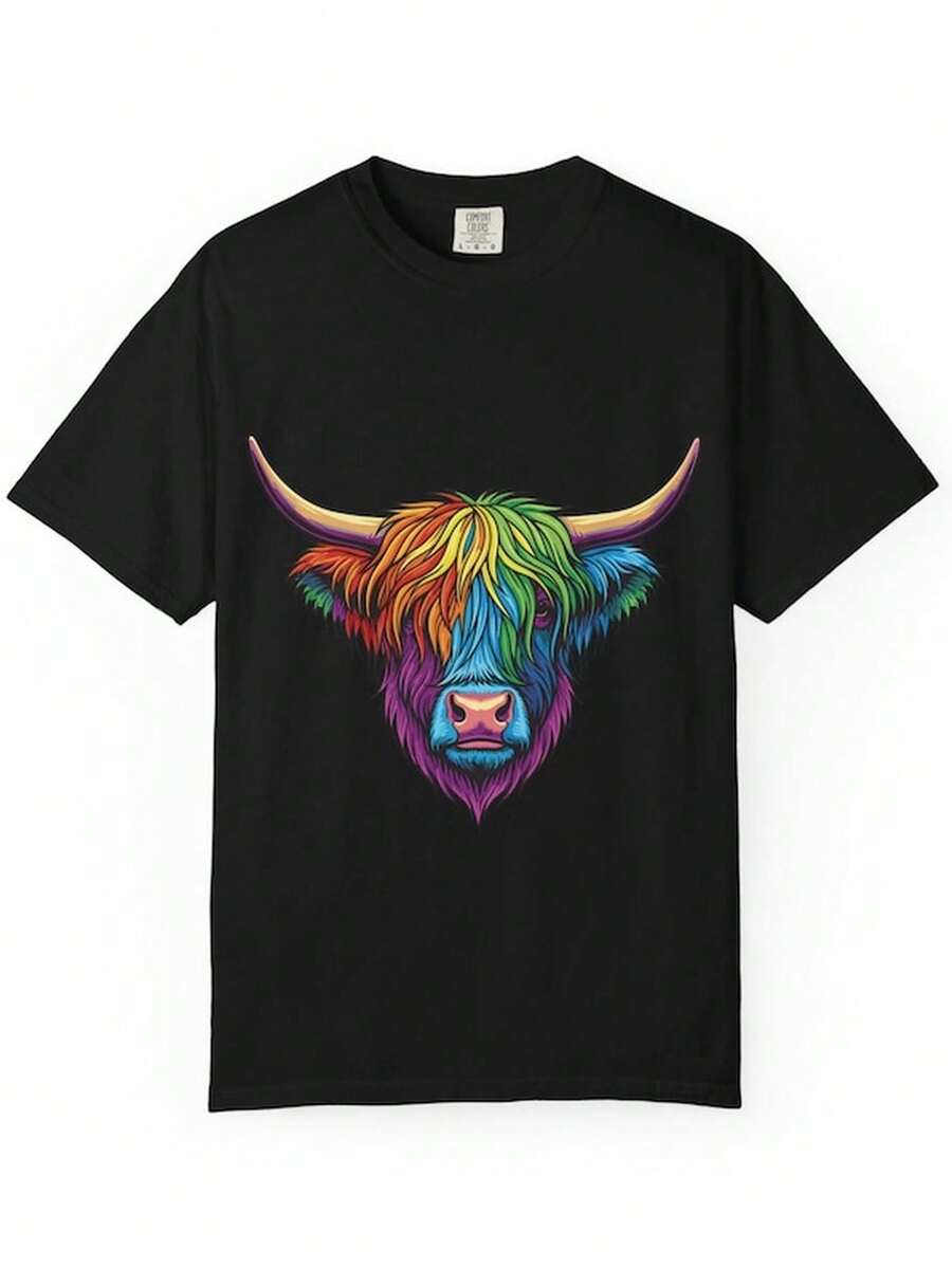 RainB1Ow Highland Cow T1S1HI1ROlorful ScottiS1H C1Atle Head T1EE