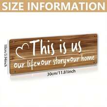 1pc Rustic Style Wooden Photo Frame Wall Decor, Suitable For Photo Display In Home Living Room, Bedroom, Classroom, Office And Garden - Multicolor - View 6