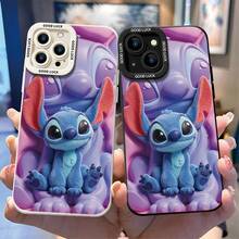 Disney Lilo & Stitch Phone Case, Double Stitch Protective Cover. Compatible With IPhone 17, 16, 15, 14, 13, 12, 11 Pro Series And Galaxy S22, S23, S24, S25 Models, Featuring A Plush-Style Stitch Sitting In Front Of A Giant, Embossed Stitch Silhouette Against A Pink And Purple Gradient Background, Perfect For Fans Of The Experiment 626 Alien, Ideal For Birthdays, Holidays, Anniversaries, Graduation Gifts, Or Any Special Occasion To Surprise Family, Friends, Classmates, And Loved Ones. - màu đen - Xem 3
