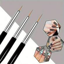 32件套美甲画笔美甲工具套装，包含勾线笔、点珠笔、UV凝胶笔等，适用于美甲沙龙和家庭使用。 - 彩色 - 查看 6
