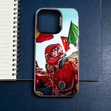 Funda para teléfono C-Charles L- Racer para iPhone 17, 16, 15, 14, 13, 12, 11 Plus, Pro Max, colorida, plateada y negra. - Azul - Ver 3