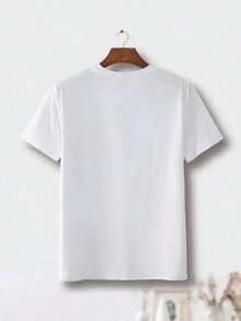 Playera gráfica casual juvenil 1 pieza Blusas para mujer Hermosas blusas para mujer Conjuntos de ropa para mujer Camisetas El Silencio Blancas y Playera con diseño de rostros impresos Impresión de alta calidad Cuello redondo Corte básico holgado Transpirable Versátil Lavable a máquina Talla cómoda S ~ 3XL Esencial para uso diario casual y deportivo Verano - Blanco - Ver 5