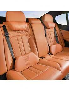 Car Headrest, Nappa Leather Comfortable And Breathable, Suitable For All Seasons And All Car Models, Car Interior Kit, Car Interior Accessories - Multicolor - View 3