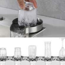 Einbau-Glasspüler Aus Edelstahl in Pistolengrau – Automatischer Becher- Und Flaschenreiniger Für Die Küchenspüle, Ideal Für Gläser Und Tassen, Schnelle Und Hygienische Spülung, Passend Für Küche, Bar Und Hausbar, Perfekt Für Bierliebhaber, Barkeeper, Familien Mit Kleinkindern Und Alle, Die Sauberes Trinkgeschirr in Sekunden Wünschen. - A - Übersicht 2