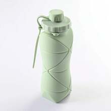 600ml Folding Sports Women Men Portable Silicone Cup Reusable Drinking Outdoor Fitness Gym Travel Camping Hiking Trekking Office School Supplies - 綠色 - 查看 9