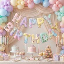 2D Flat, 2 Styles Felt Happy Birthday Banner - Racing Car And Princess Theme Pennant Decoration, Suitable For DIY Birthday Party Wall Decor, Craft Supplies (Non-Sewn) - A - View 7