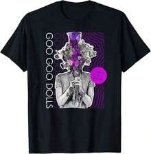 Camiseta de Algodón Negra para Mujer, Estilo Vintage Urbano, UniGoo Goo Dolls Chaos In Bloom, Tallas S-5XL, SN103, 100% Algodón Transpirable - Negro - Ver 7